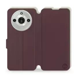 Etui Soft Touch do Realme 11 Pro Plus - wzór Matowy burgund z platyną