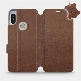 Phone Case Xiaomi Redmi Note 5 - Design Brown Leather
