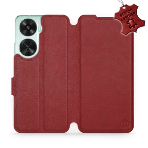 Phone Case Huawei Nova 12 SE - Design Dark Red Leather