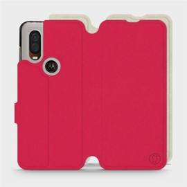 Phone Case Motorola One Vision - Design Red with Platinum