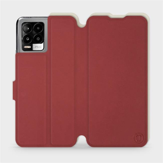 Phone Case Realme 8 Pro - Design Dark Red with Platinum