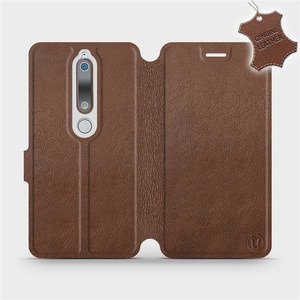 Phone Case Nokia 6.1 - Design Brown Leather