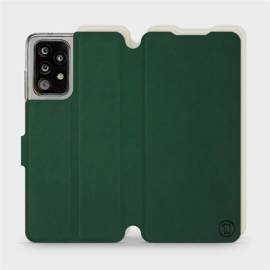 Phone Case Samsung Galaxy A52 - Design Green with Platinum