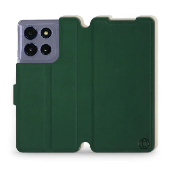 Phone Case Motorola Moto G86 5G - Design Green with Platinum