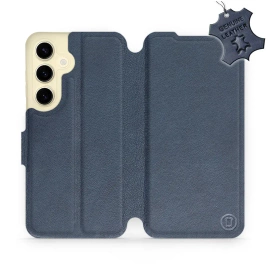 Phone Case Samsung Galaxy S24 - Design Blue Leather