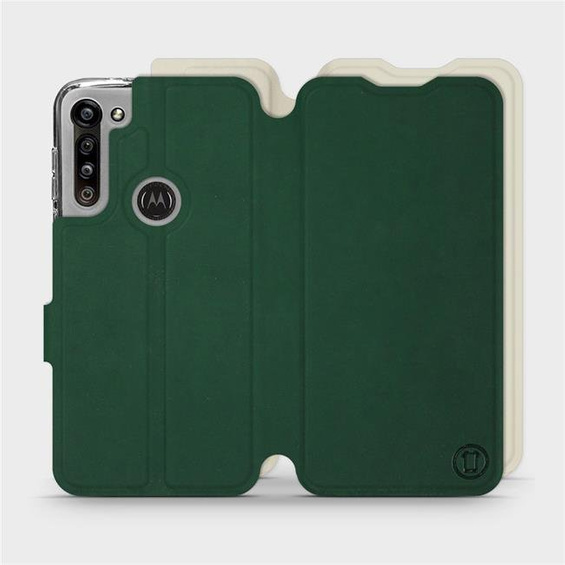 Phone Case Motorola Moto G8 Power - Design Green with Platinum