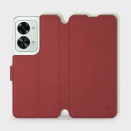 Phone Case OnePlus Nord 2T 5G - Design Dark Red with Platinum