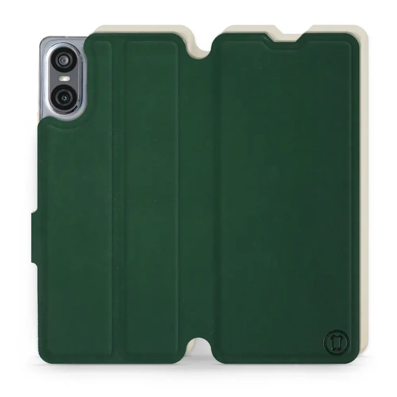 Phone Case Sony Xperia 10 VI - Design Green with Platinum