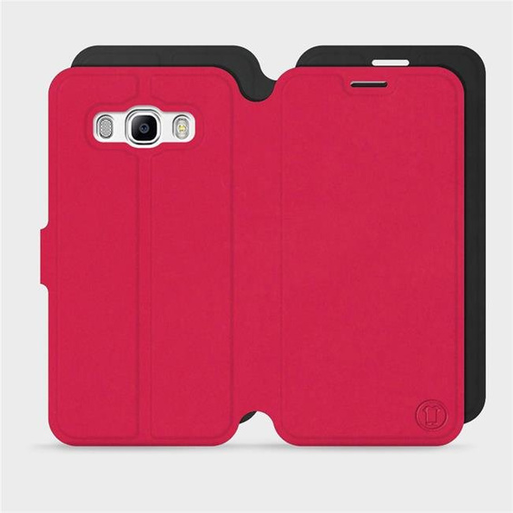 Hülle für Samsung Galaxy J5 2016 - Farbe Rot mit Schwarz