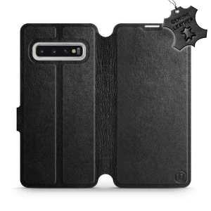 Phone Case Samsung Galaxy S10 - Design Black Leather