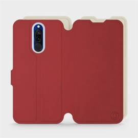 Phone Case Xiaomi Redmi 8 - Design Dark Red with Platinum