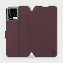 Phone Case Realme 8 - Design Burgundy with Platinum