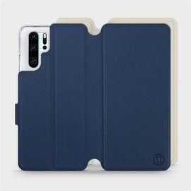 Phone Case Huawei P30 Pro - Design Navy with Platinum