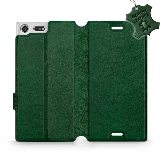 Phone Case Sony Xperia XZ Premium - Design Green Leather