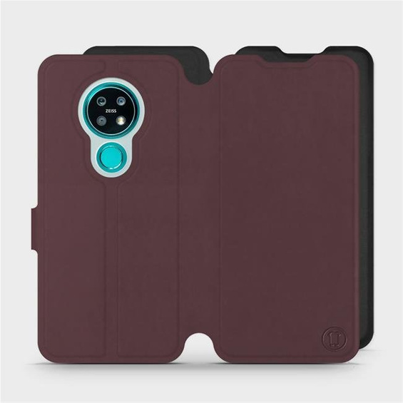 Phone Case Nokia 7.2 - Design Burgundy with Black