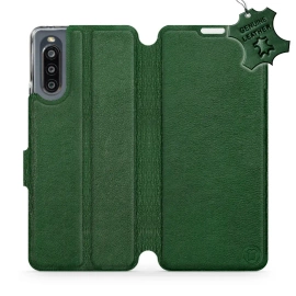Phone Case Sony Xperia 10 IV - Design Green Leather