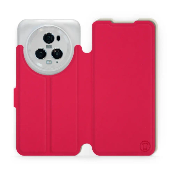 Hülle für Huawei Honor Magic5 Pro 5G - Farbe Rot mit Platin