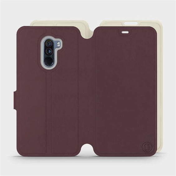 Phone Case Xiaomi Pocophone F1 - Design Burgundy with Platinum