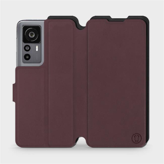 Hülle für Xiaomi 12T Pro - Farbe Burgund mit Schwarz