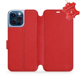 Phone Case Apple iPhone 13 Pro Max - Design Red Leather