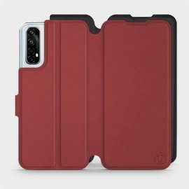 Etui Soft Touch do Realme 7 - wzór Zachodząca czerwień z czernią