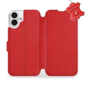 Phone Case Apple iPhone 16 Plus - Design Red Leather