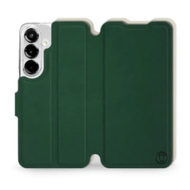 Phone Case Samsung Galaxy S25 - Design Green with Platinum