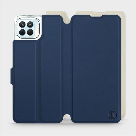Phone Case OPPO Reno 4 Lite - Design Navy with Platinum