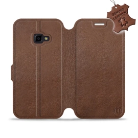 Phone Case Samsung Galaxy Xcover 4 - Design Brown Leather