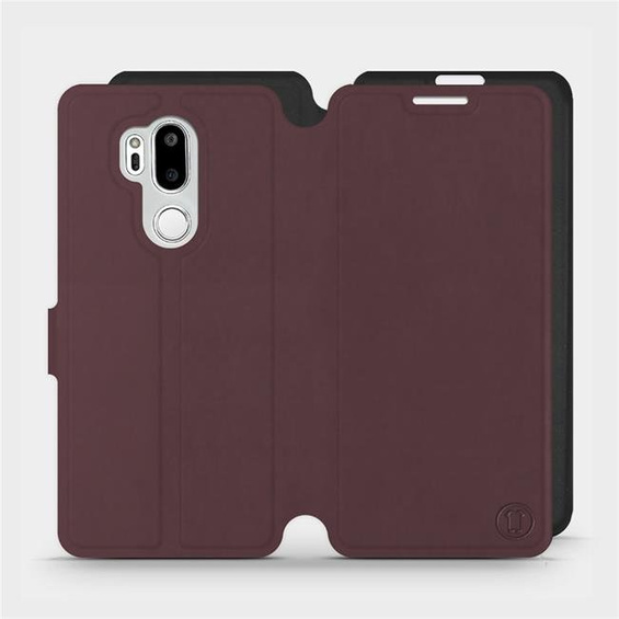 Phone Case LG G7 ThinQ - Design Burgundy with Black