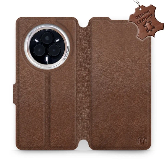 Phone Case Realme 14 Pro 5G - Design Brown Leather