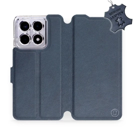 Phone Case Xiaomi 14T Pro - Design Blue Leather