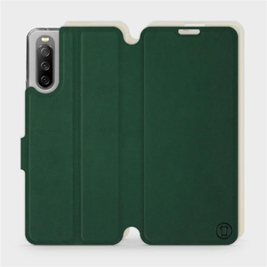 Phone Case Sony Xperia 10 III - Design Green with Platinum