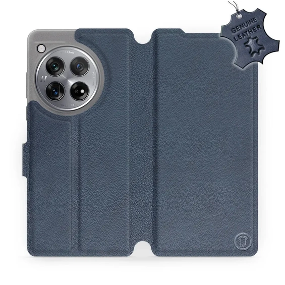 Phone Case OnePlus 12R - Design Blue Leather