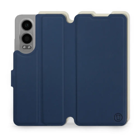 Hülle für OnePlus Nord CE 4 Lite - Farbe Marineblau mit Platin