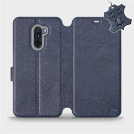 Phone Case Xiaomi Pocophone F1 - Design Blue Leather