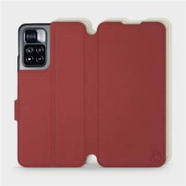 Phone Case Xiaomi Redmi Note 11 Pro - Design Dark Red with Platinum