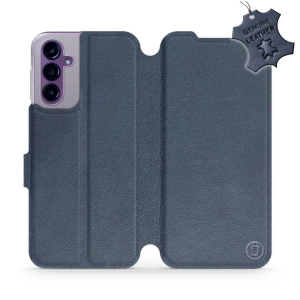 Phone Case Samsung Galaxy A14 5G - Design Blue Leather