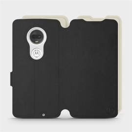 Hülle für Motorola Moto G7 - Farbe Schwarz mit Platin