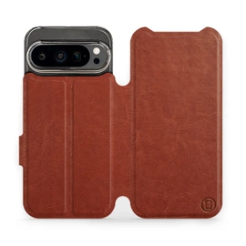 Phone Case Google Pixel 9 Pro - Design Brown&Orange