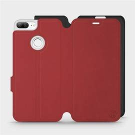Phone Case Huawei Honor 9 Lite - Design Dark Red with Black