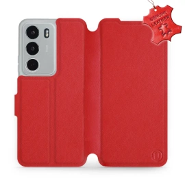 Phone Case Realme C71 - Design Red Leather