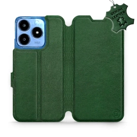 Phone Case Realme C63 - Design Green Leather