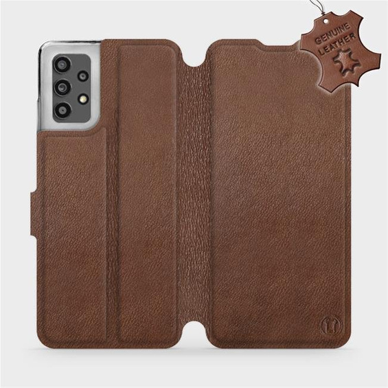 Phone Case Samsung Galaxy A32 4G - Design Brown Leather