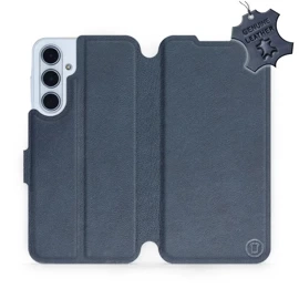 Phone Case Samsung Galaxy M35 5G - Design Blue Leather