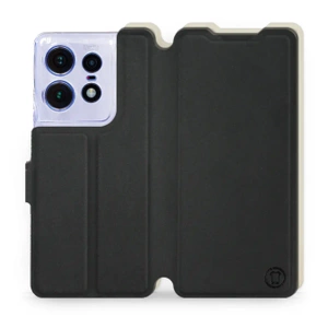 Phone Case Motorola Edge 50 Pro - Design Black with Platinum