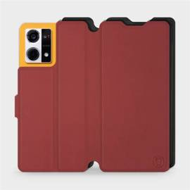 Phone Case Oppo Reno 7 4G - Design Dark Red with Black