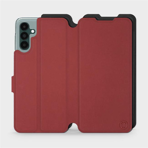 Phone Case Samsung Galaxy A04S - Design Dark Red with Black