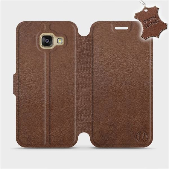 Phone Case Samsung Galaxy A3 2016 - Design Brown Leather