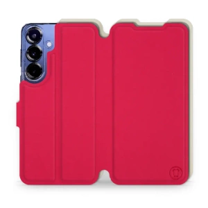 Phone Case Samsung Galaxy S25 Plus - Design Red with Platinum